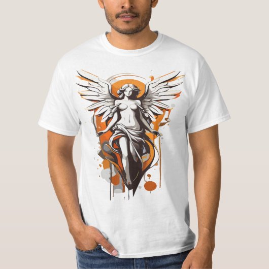 angel shirt creative modern tシャツ (正面)