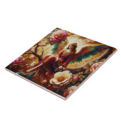 Angel Sitting Alone on a Tree Limb  タイル (側面)