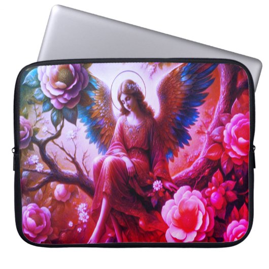 Angel Sitting in the Tree Electronics Bag ラップトップスリーブ (正面)