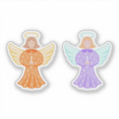Angel Sticker Set - Two Angels With Halo シール (正面)