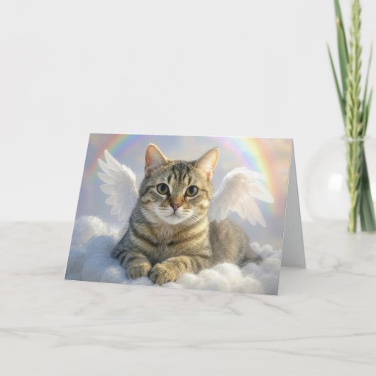 Angel Tabby Cat for Pet Loss カード (正面)