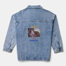 Angel the Sassy Cat Denim Jacket デニムジャケット