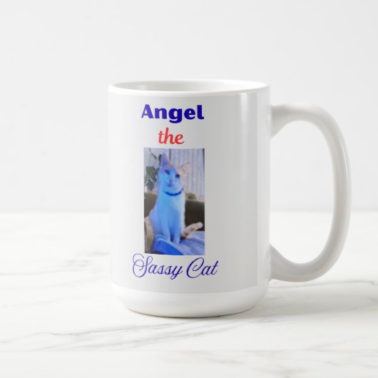 Angel, the Sassy Cat Mug コーヒーマグカップ (右)