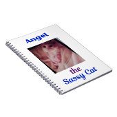 Angel the Sassy Cat Paw Cat Notebook ノートブック (右側)