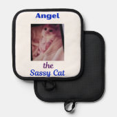 Angel the Sassy Cat Paw Cat Pot Holder 鍋敷き (正面/裏面)