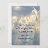  Angel Trust in the Lord Quote Inspirational カード (正面)