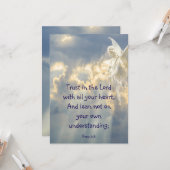  Angel Trust in the Lord Quote Inspirational カード (正面/裏面インサイチュ)