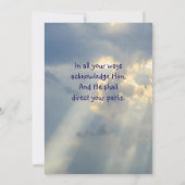  Angel Trust in the Lord Quote Inspirational カード (裏面)