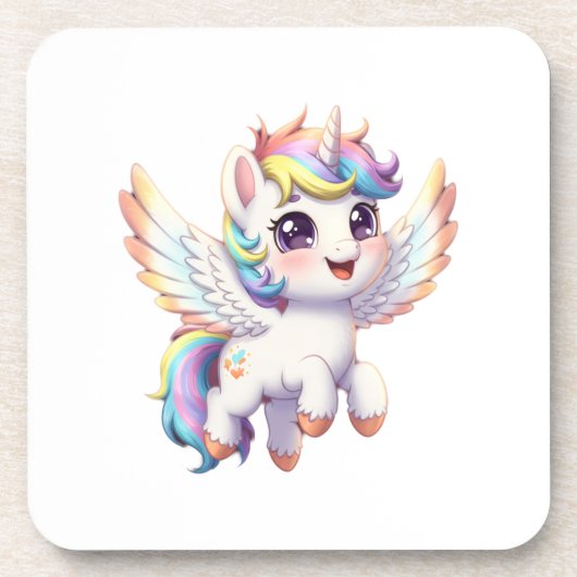 Angel unicorn is so cute コースター (正面)