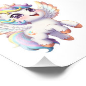 Angel unicorn is so cute フォトプリント            (角)