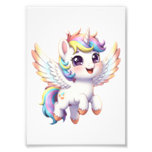 Angel unicorn is so cute フォトプリント
