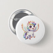 Angel unicorn is so cute 缶バッジ (正面&裏面)