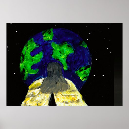 Angel watching over me  (Semi-Gloss) print ポスター (正面)