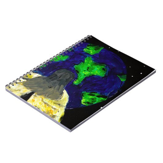 Angel Watching Over Notebook ノートブック (左側)