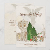 Angel Whishes Christmas Holiday Card シーズンカード (正面/裏面)