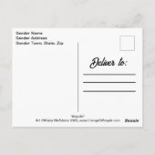 Angel Wing Butterfly Illustration Watercolor Art ポストカード (裏面)