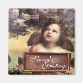 ANGEL, Winged Cherub by Raffaello Sanzio マグネット (正面)