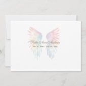 Angel Wingsお祝いのLife Photomemory 招待状 (裏面)