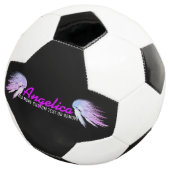 ANGEL WINGSファンタジー色（紫の名前） サッカーボール (3/4)