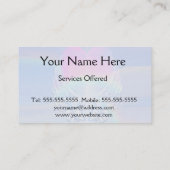 Angel Wings 包まれた のまわりに aハート 名刺 (裏面)