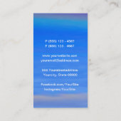 Angel Wings 包まれた a のまわりにハート名刺 名刺 (裏面)