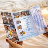 Angel Wings Celebration of Life Funeral Program チラシ