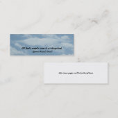 Angel Wings in the Cloudsブックマーク スキニー名刺 (正面/裏面)