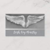 Angel Wings lightworker spiritual business cards 名刺 (正面)