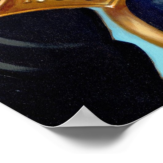 Angel with a Psaltery ARTプリントゴシックの妖精 ポスター (角)