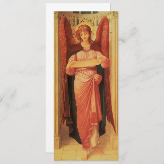 Angel with a scroll by John Melhuish Strudwick (正面/裏面)