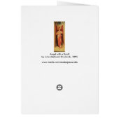 Angel with a scroll by John Melhuish Strudwick (裏面)