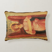 Angel with a scroll by John Melhuish Strudwick アクセントクッション (正面)