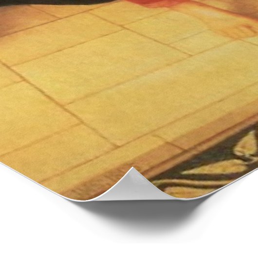 Angel with a scroll by John Melhuish Strudwick ポスター (角)