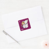 Angel With Candle Gift Sticker スクエアシール (封筒)
