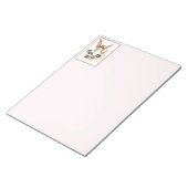 Angel With Cross And Clematis Flowers Notepad ノートパッド (アングル)