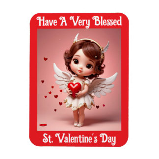 Angel With Heart Flexible Photo Magnet マグネット