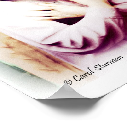 Angel with Michelangelo quote Print ポスター (角)