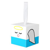 Angel Wooden Cube Christmas Ornament キューブオーナメント (正面アングル)