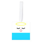 Angel Wooden Cube Christmas Ornament キューブオーナメント (正面)