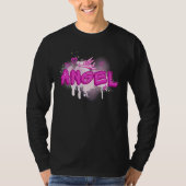 Angel y2k Aesthetic 2000s Millennial Nostalgia Pin Tシャツ (正面)