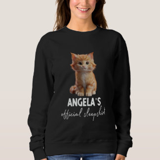 ANGELAのオフィシャル・キャットスリープシャツパジャマ スウェットシャツ
