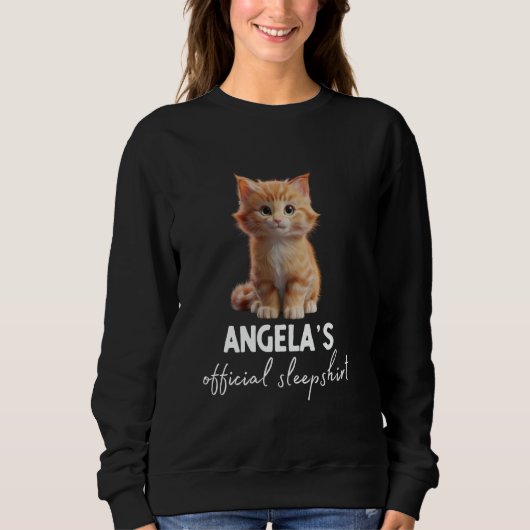 ANGELAのオフィシャル・キャットスリープシャツパジャマ スウェットシャツ (正面)