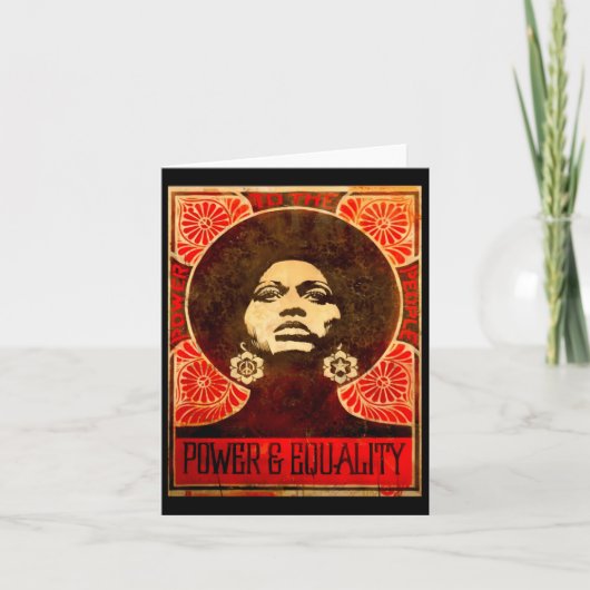 Angela Davisポスター1971ステッカー カード (正面)