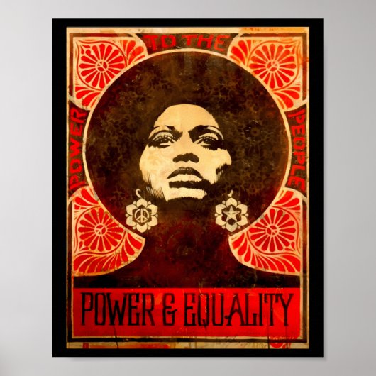 Angela Davisポスター1971ステッカー ポスター (正面)