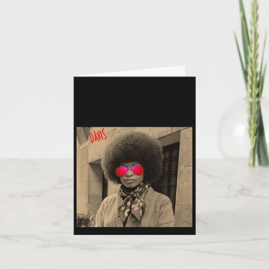 Angela Davis – 学生先生ギフト引用文フィロソプ カード (正面)