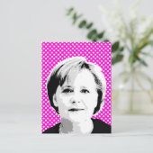 Angela Merkel - – リー国際的ダー – .png ポストカード (スタンド正面)