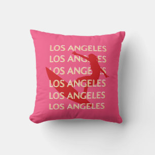 Angeles Travel Art，カリフォルニア，トラベルアート，ピンク クッション
