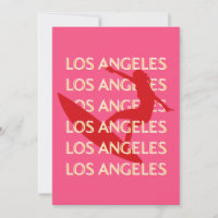 Angeles Travel Art，カリフォルニア，トラベルアート，ピンク