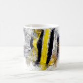 AngelFishカラフルが水族館のオーナーに最適 コーヒーマグカップ (中央)