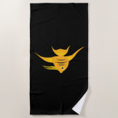 AngelFish_Beautiful泳ぐ人 ビーチタオル (正面)